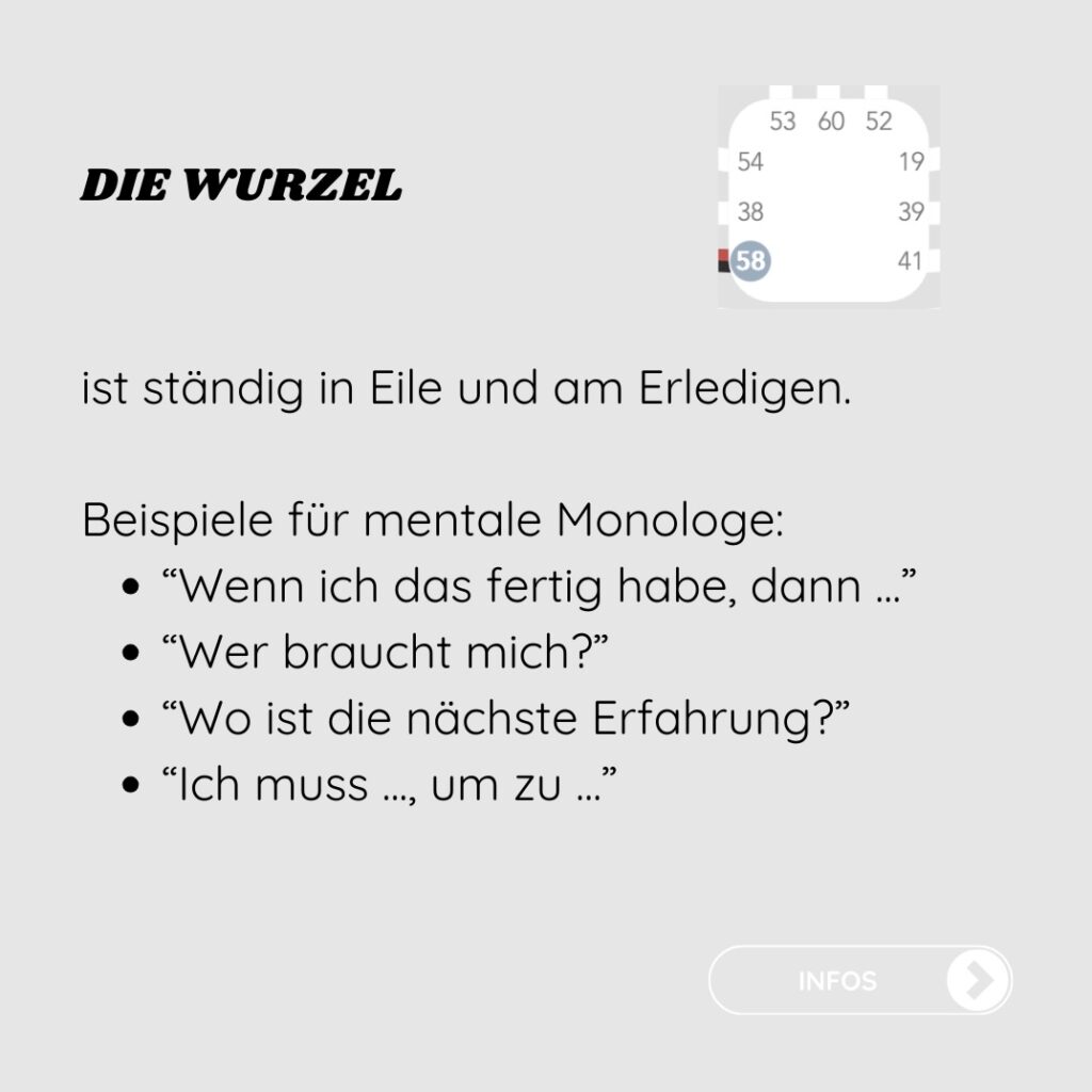 Wurzelzentrum, Druckzentrum, Adrenalin, Stress, Hormone, Bewegung